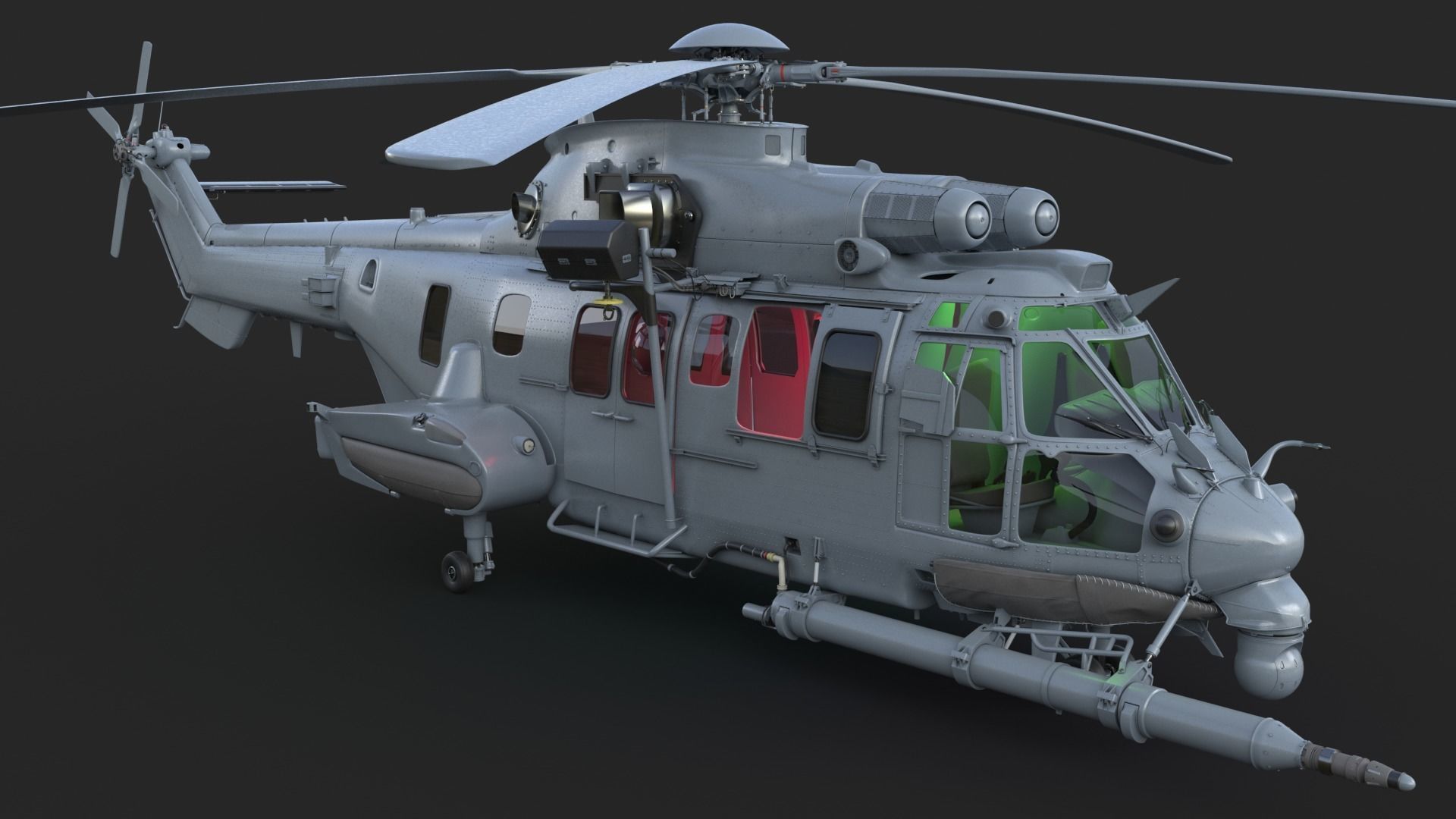 Eurocopter EC 725 Caracal 3ds max Vray 3D model_3