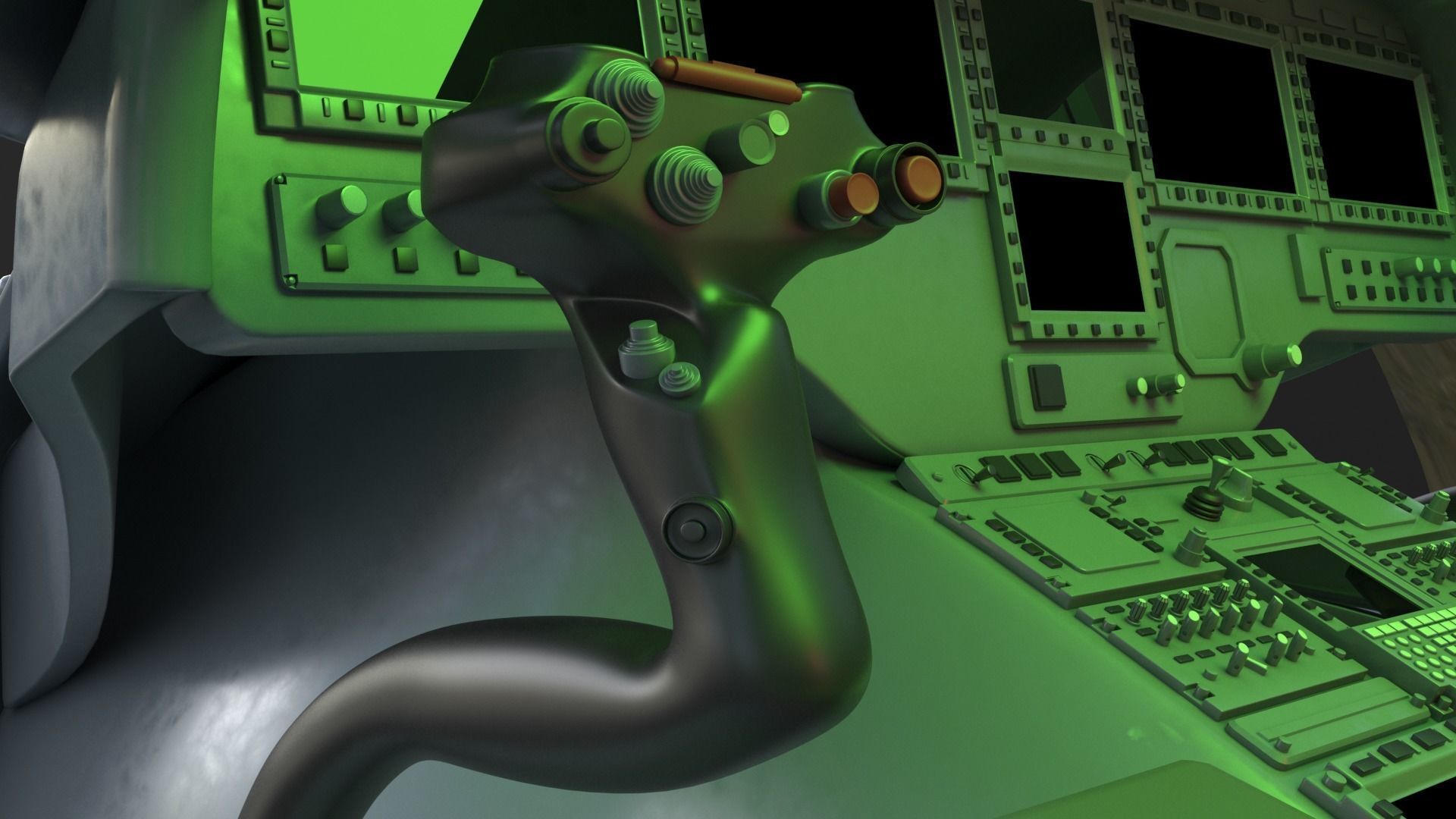 Eurocopter EC 725 Caracal 3ds max Vray 3D model_35