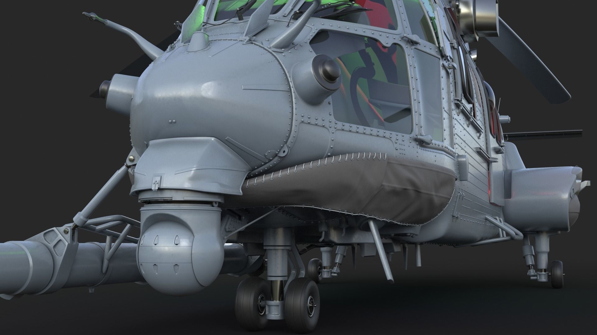 Eurocopter EC 725 Caracal 3ds max Vray 3D model_9