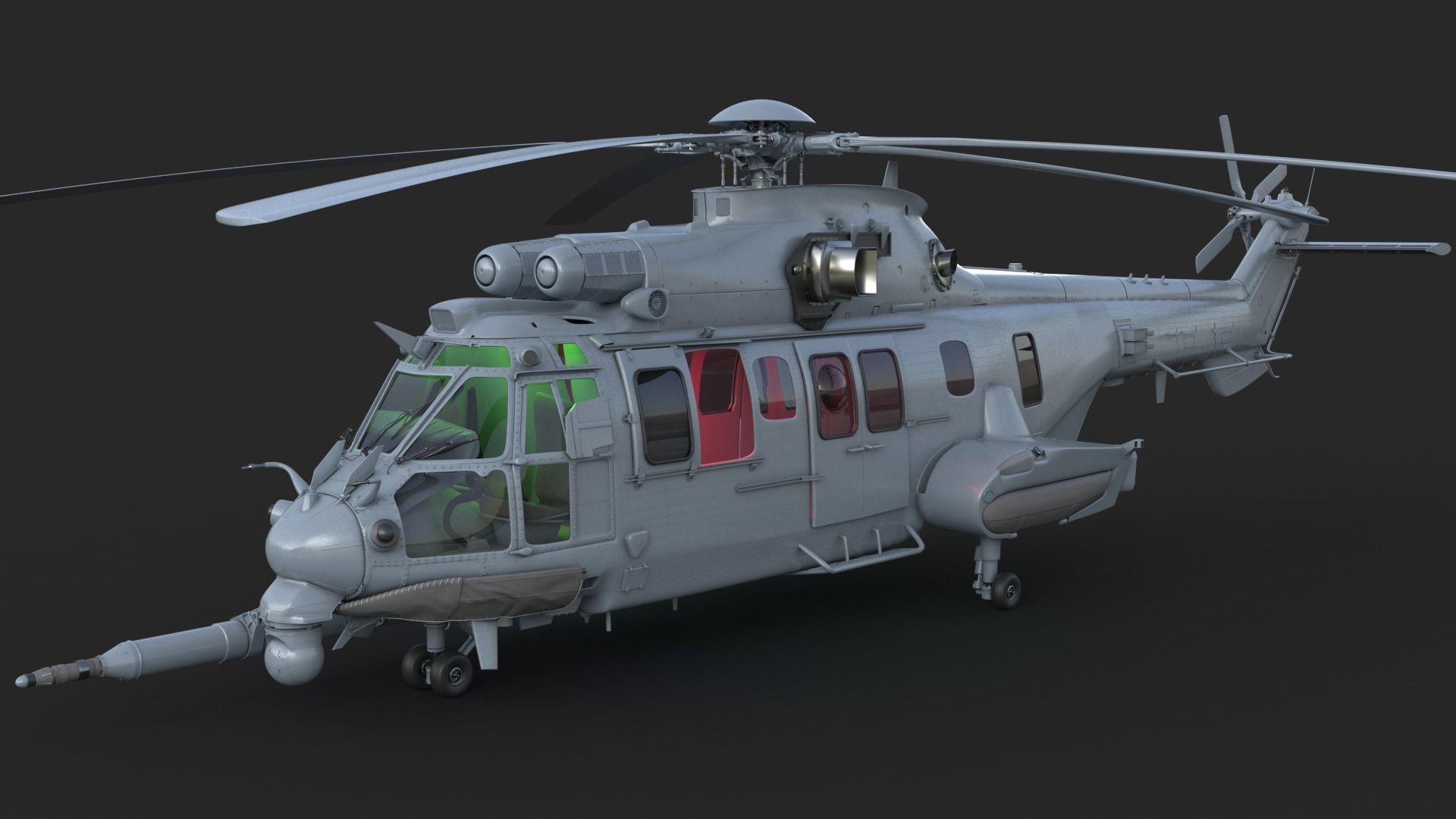 Eurocopter EC 725 Caracal 3ds max Vray 3D model_5