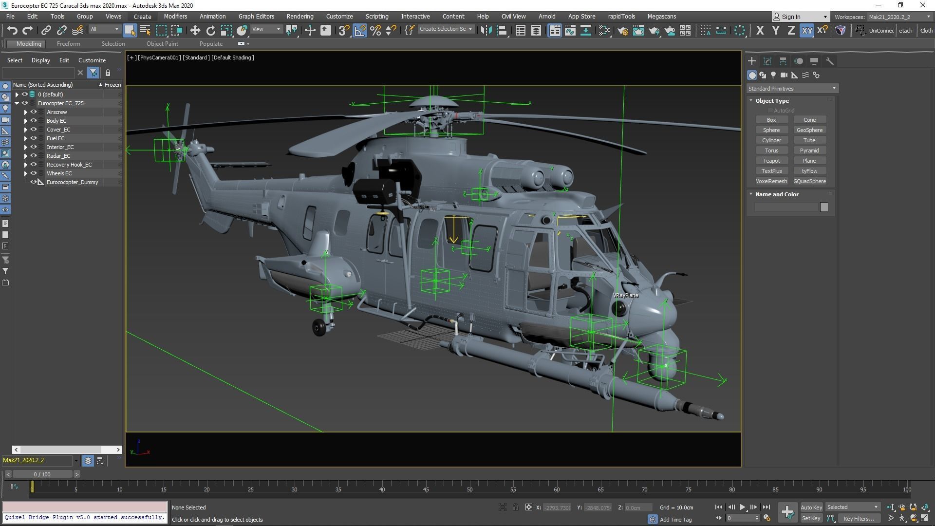 Eurocopter EC 725 Caracal 3ds max Vray 3D model_69