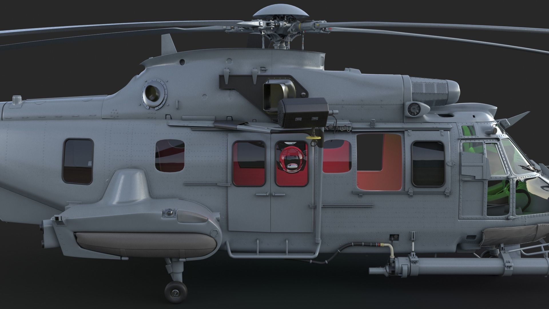 Eurocopter EC 725 Caracal 3ds max Vray 3D model_21