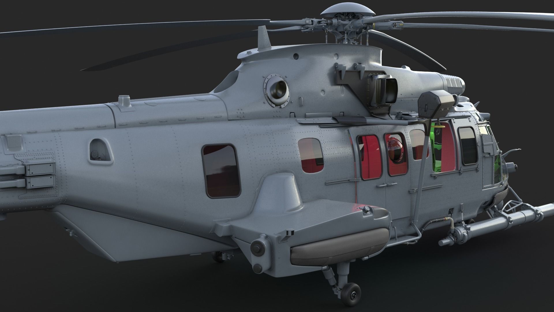 Eurocopter EC 725 Caracal 3ds max Vray 3D model_20