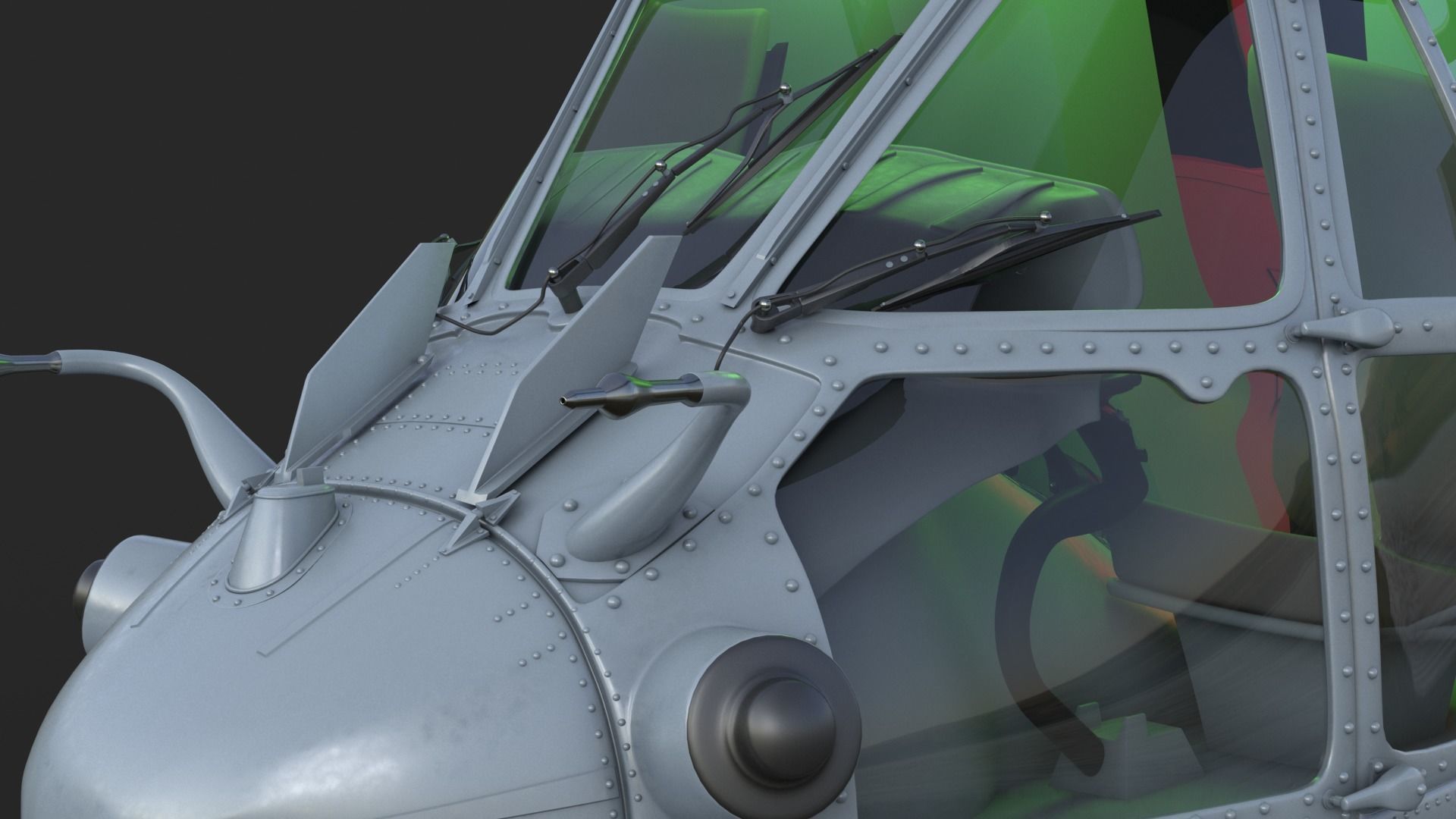 Eurocopter EC 725 Caracal 3ds max Vray 3D model_10