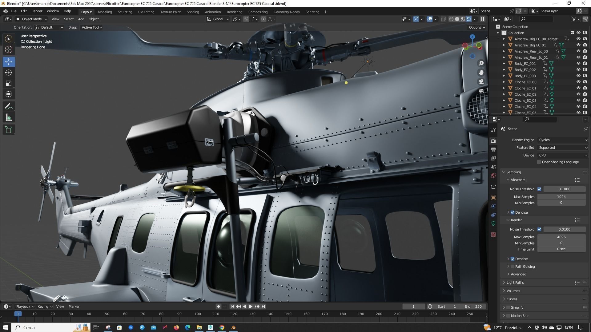 Eurocopter EC 725 Caracal 3ds max Vray 3D model_74