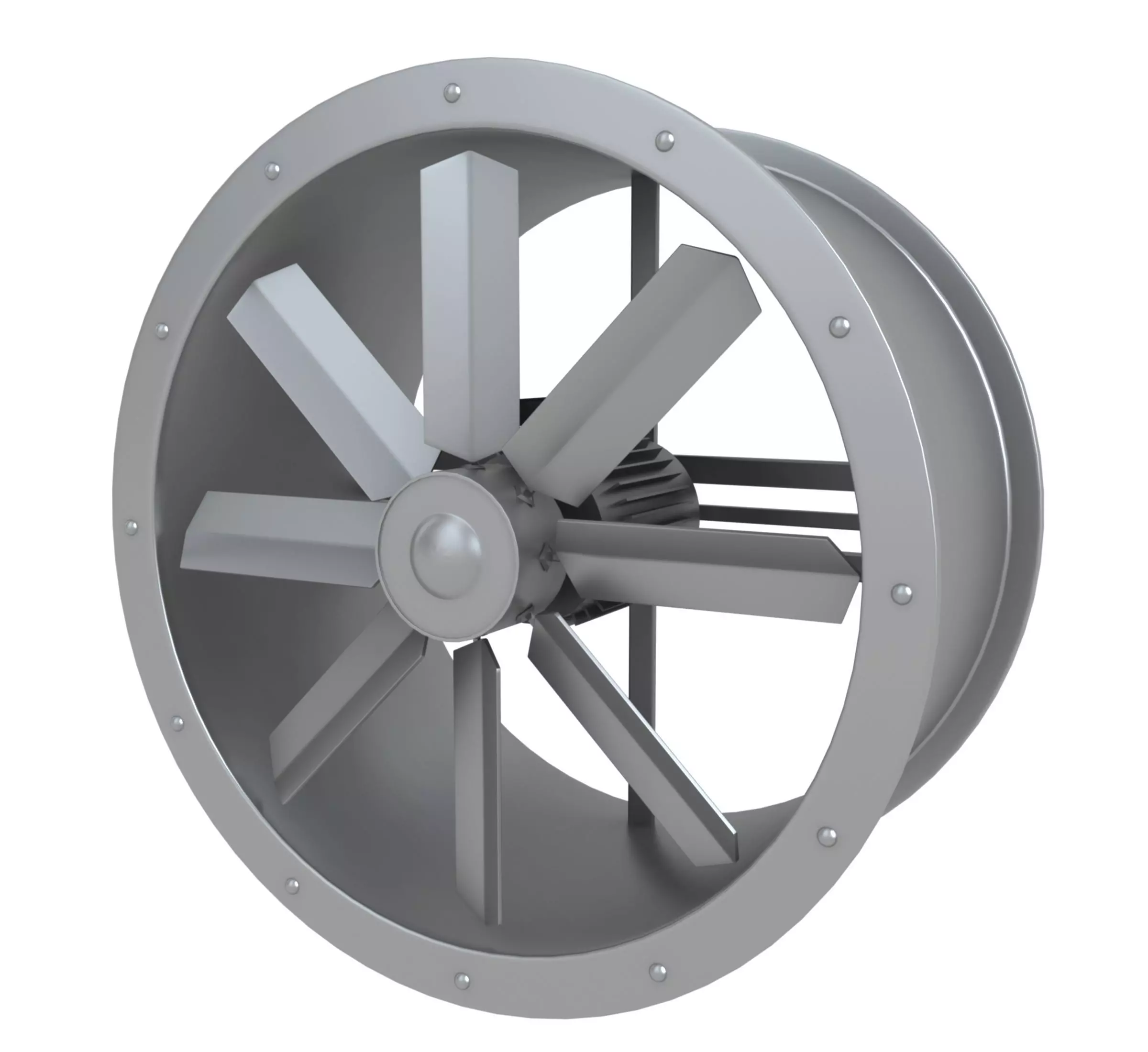 Axial Flow Fan 3D model_0