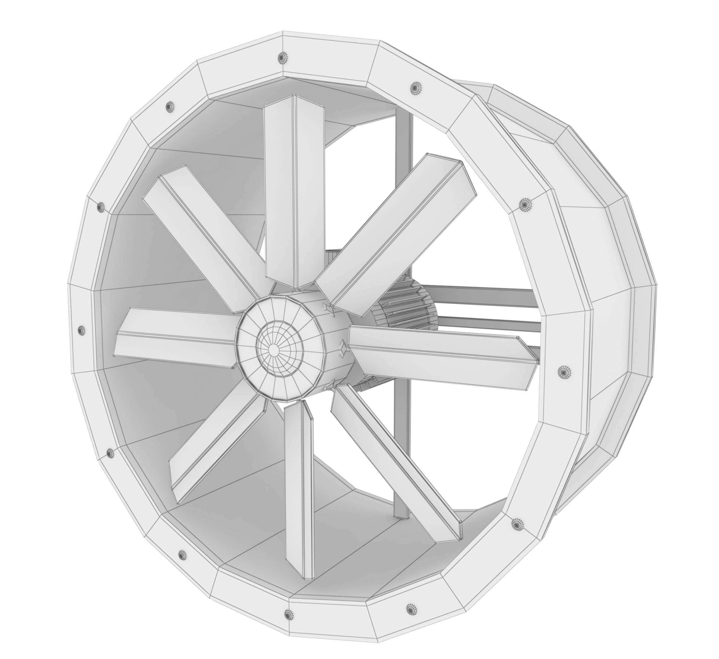 Axial Flow Fan 3D model_6