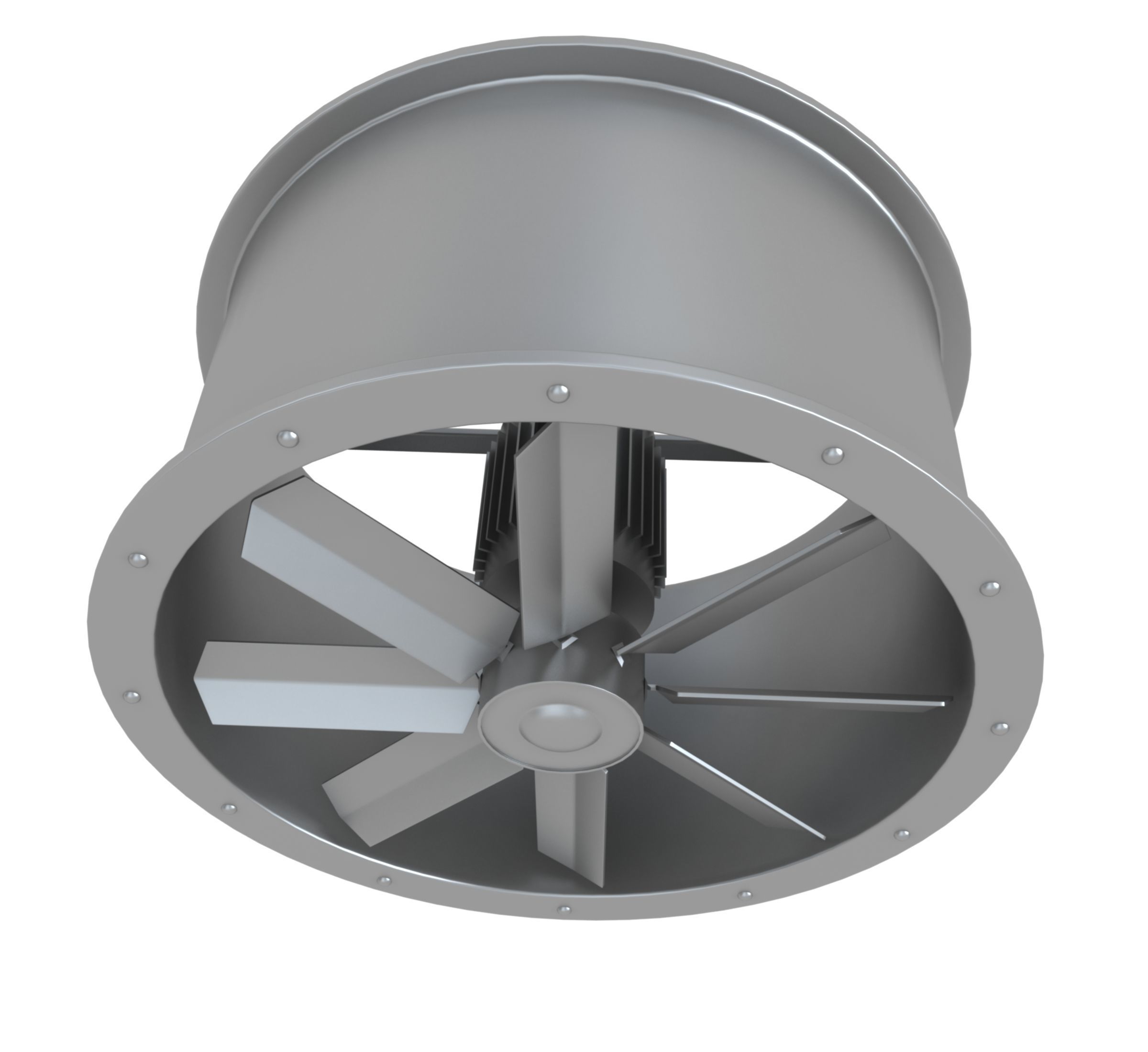 Axial Flow Fan 3D model_2