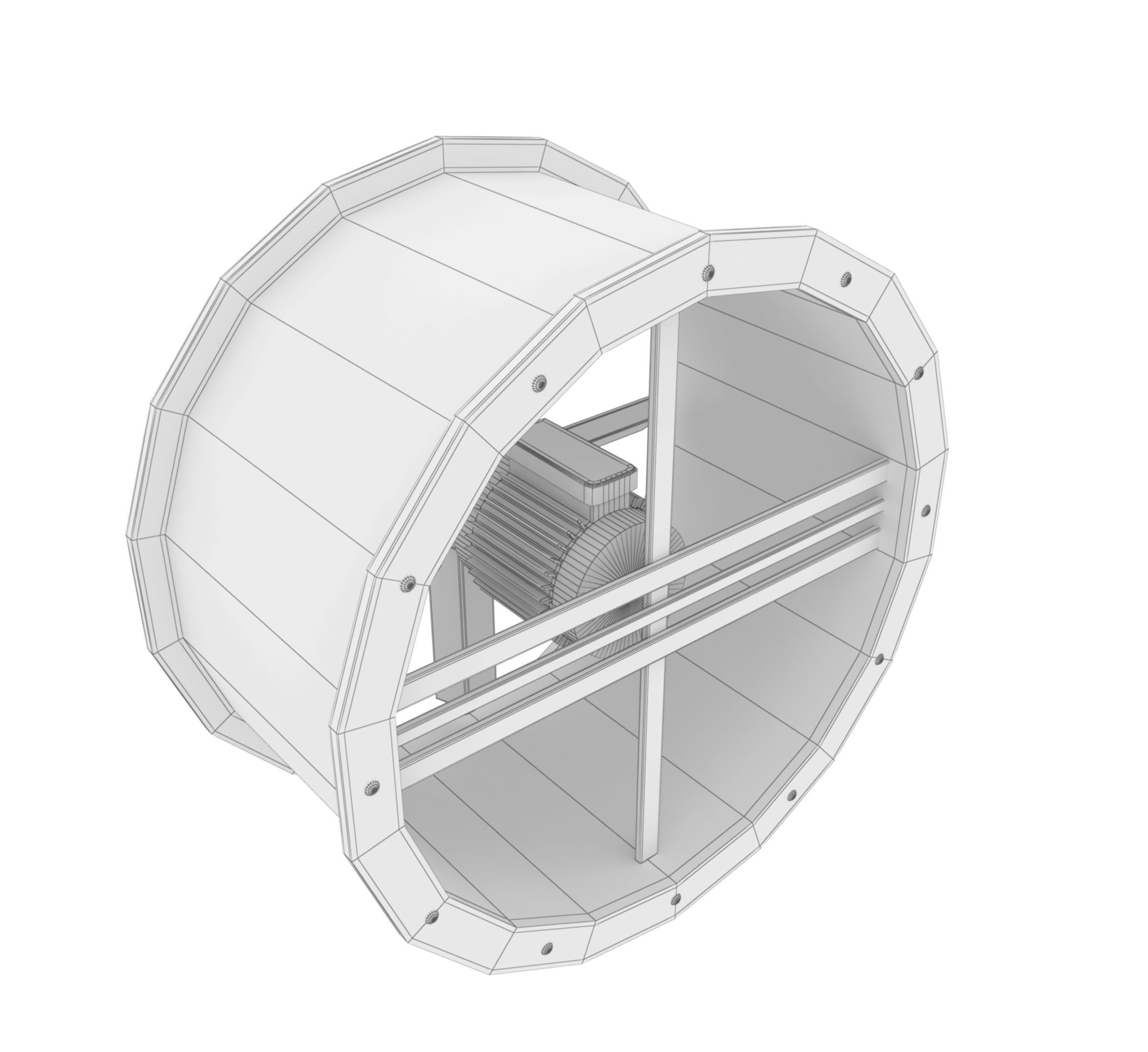 Axial Flow Fan 3D model_7