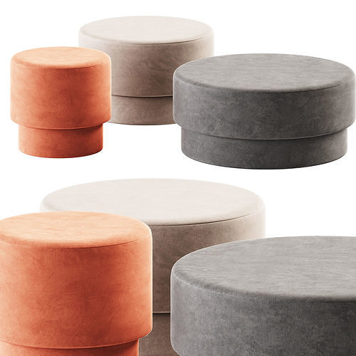 Silo Puf Marinebla by Normann Copenhagen 3D model