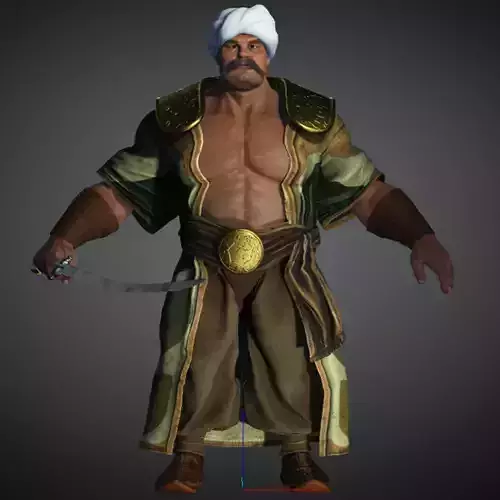 the  captain High quality character full Rigged and Animated 