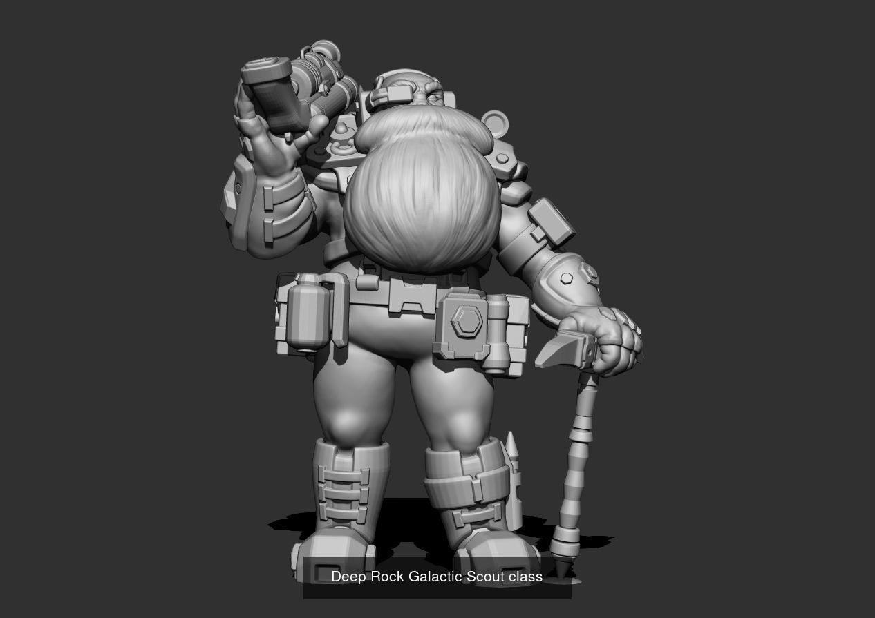 Deep Rock Galactic Dwarves 3D Model Collection_1