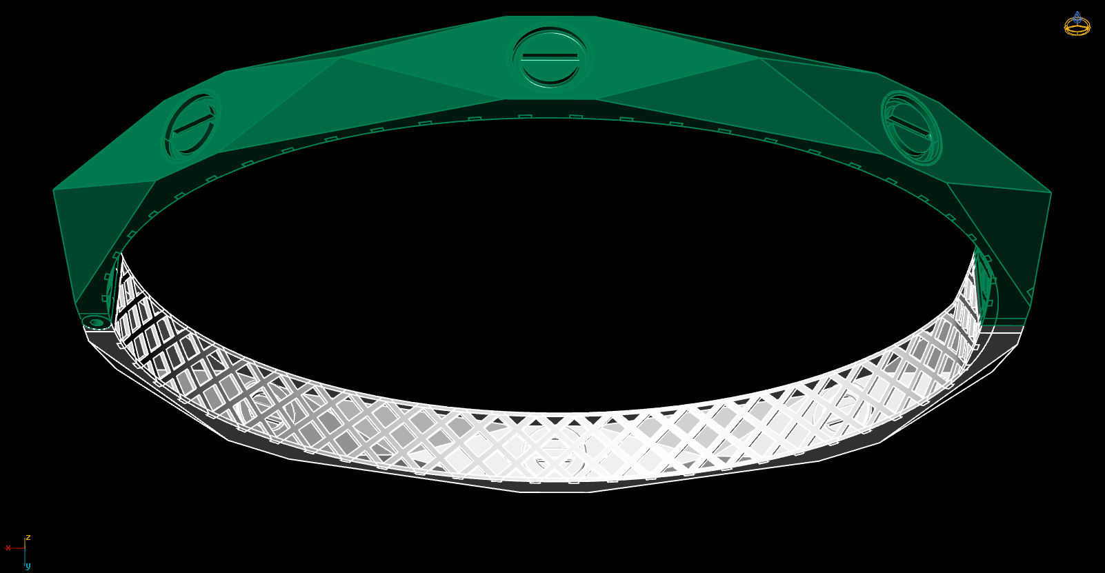 bracelet 18 size 3D print model_2