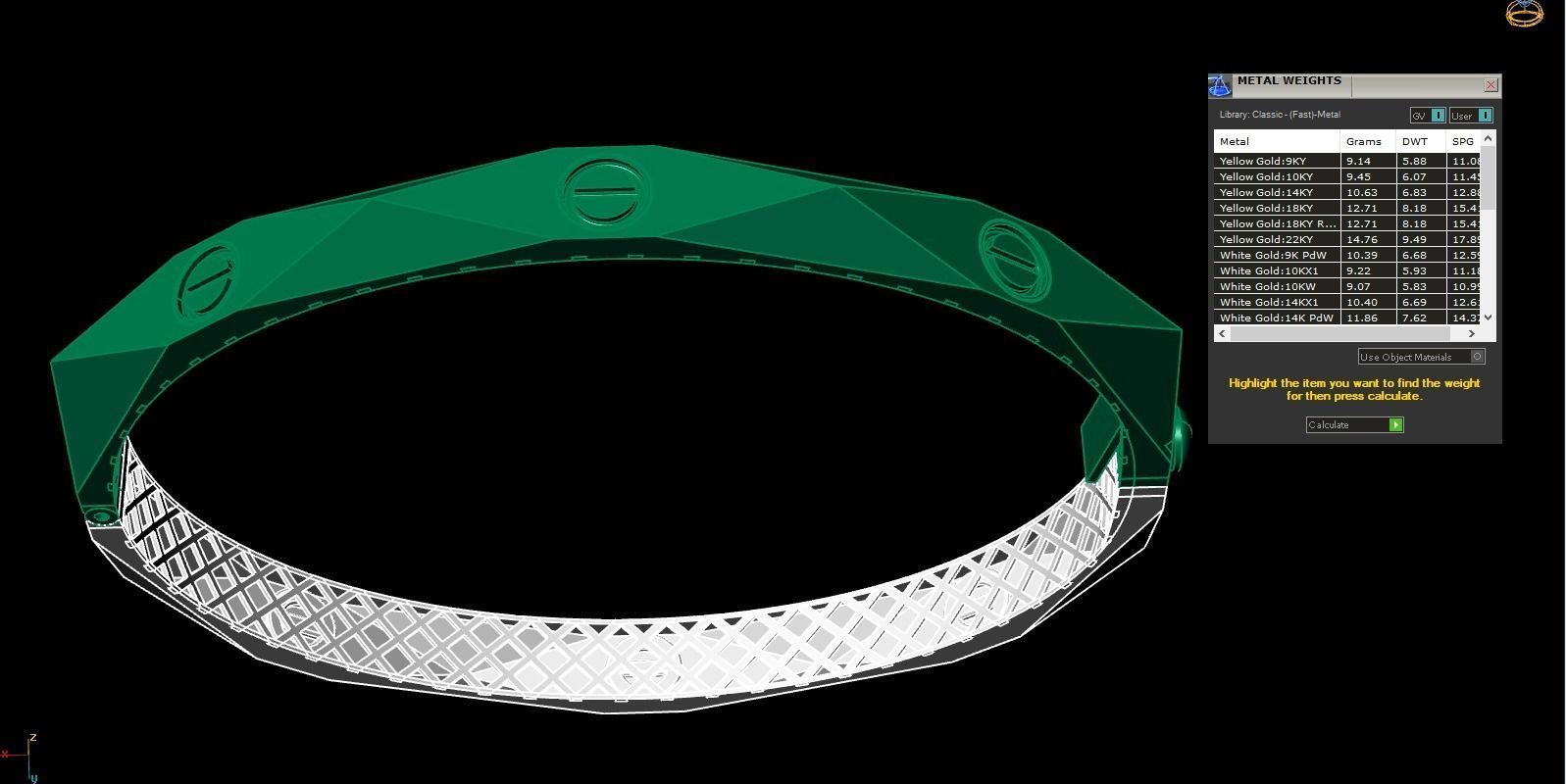 bracelet 18 size 3D print model_4