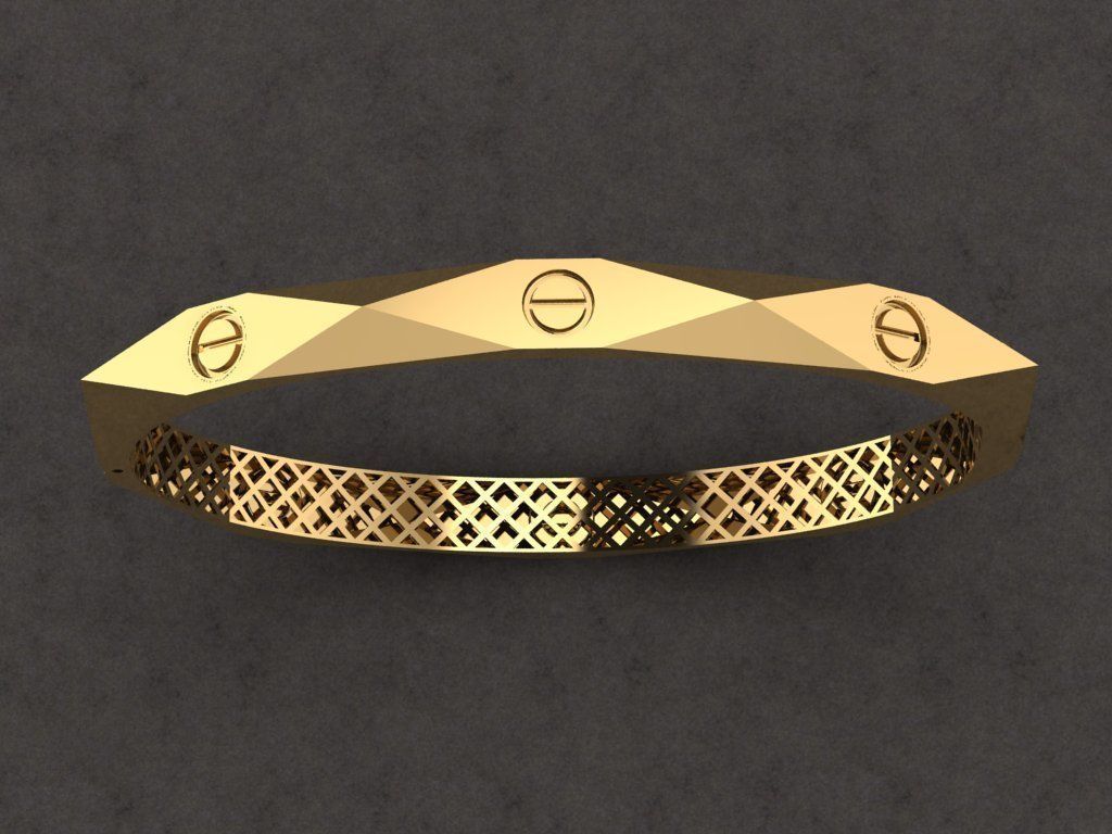 bracelet 18 size 3D print model_1