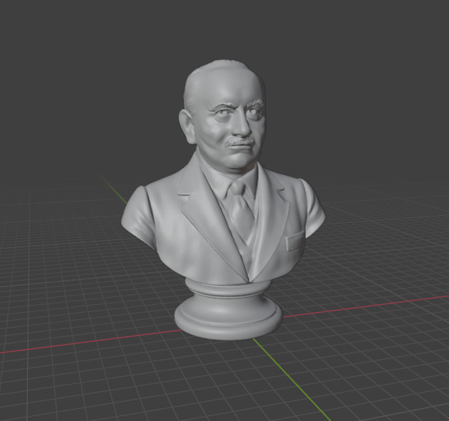 Martin Heidegger 3D print model_18
