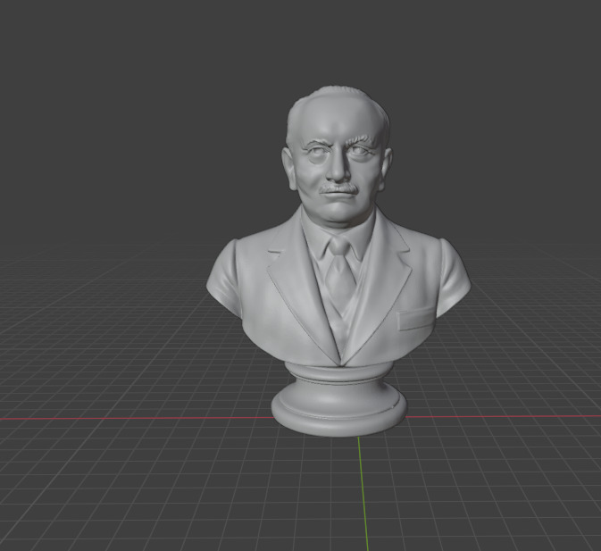 Martin Heidegger 3D print model_1
