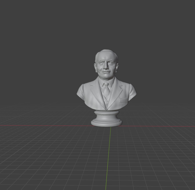 Martin Heidegger 3D print model_11