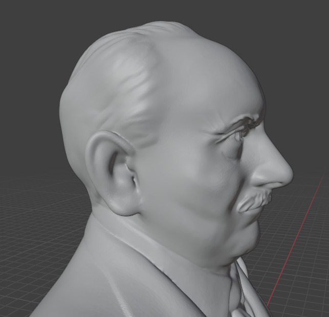 Martin Heidegger 3D print model_22