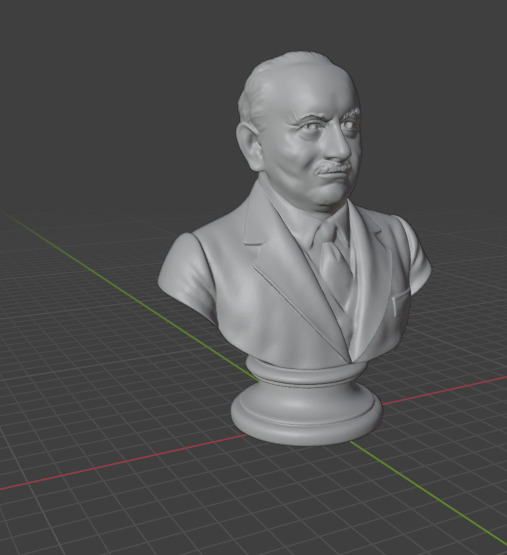 Martin Heidegger 3D print model_24