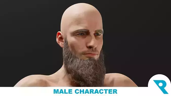 Realistic Male Character - Abdull 3D model