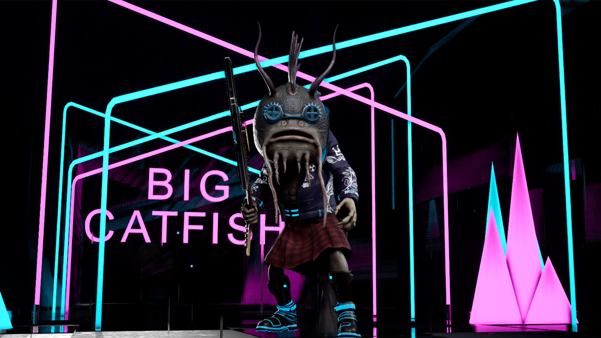 Big Catfish Low-poly 3D model_25