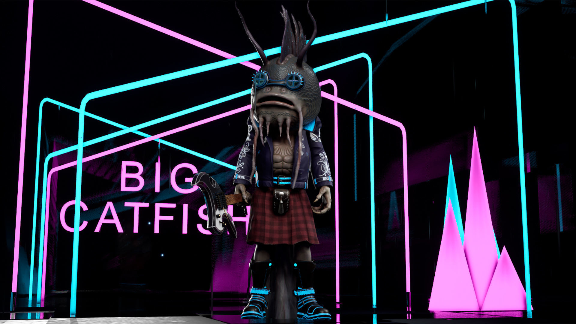 Big Catfish Low-poly 3D model_21