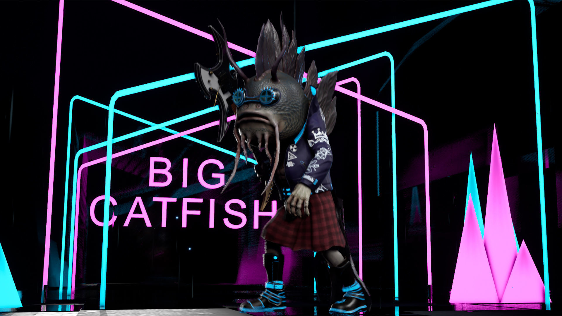 Big Catfish Low-poly 3D model_19