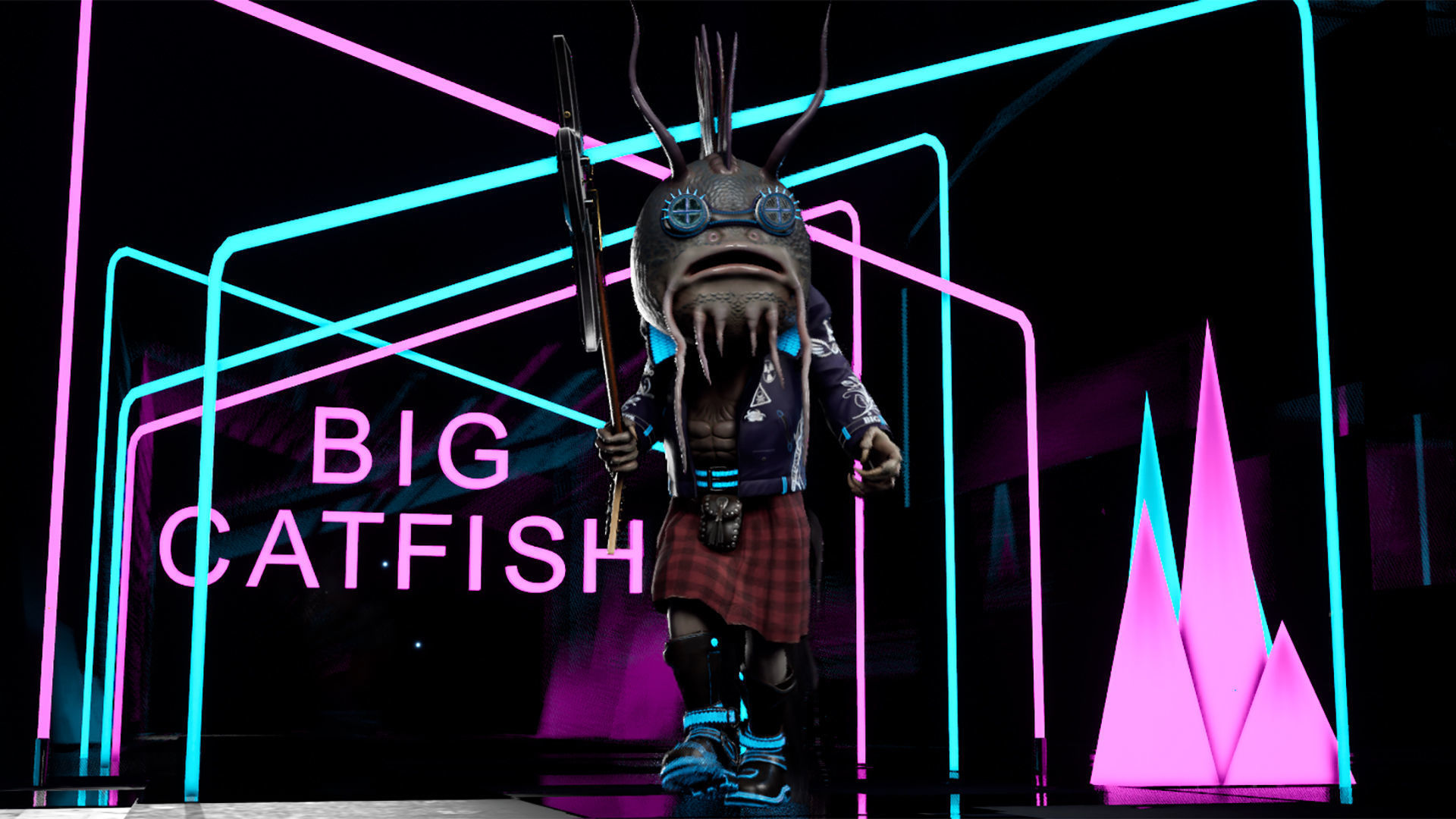 Big Catfish Low-poly 3D model_18