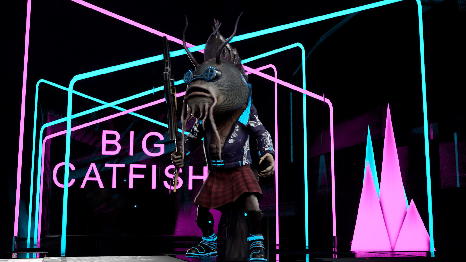 Big Catfish Low-poly 3D model_26
