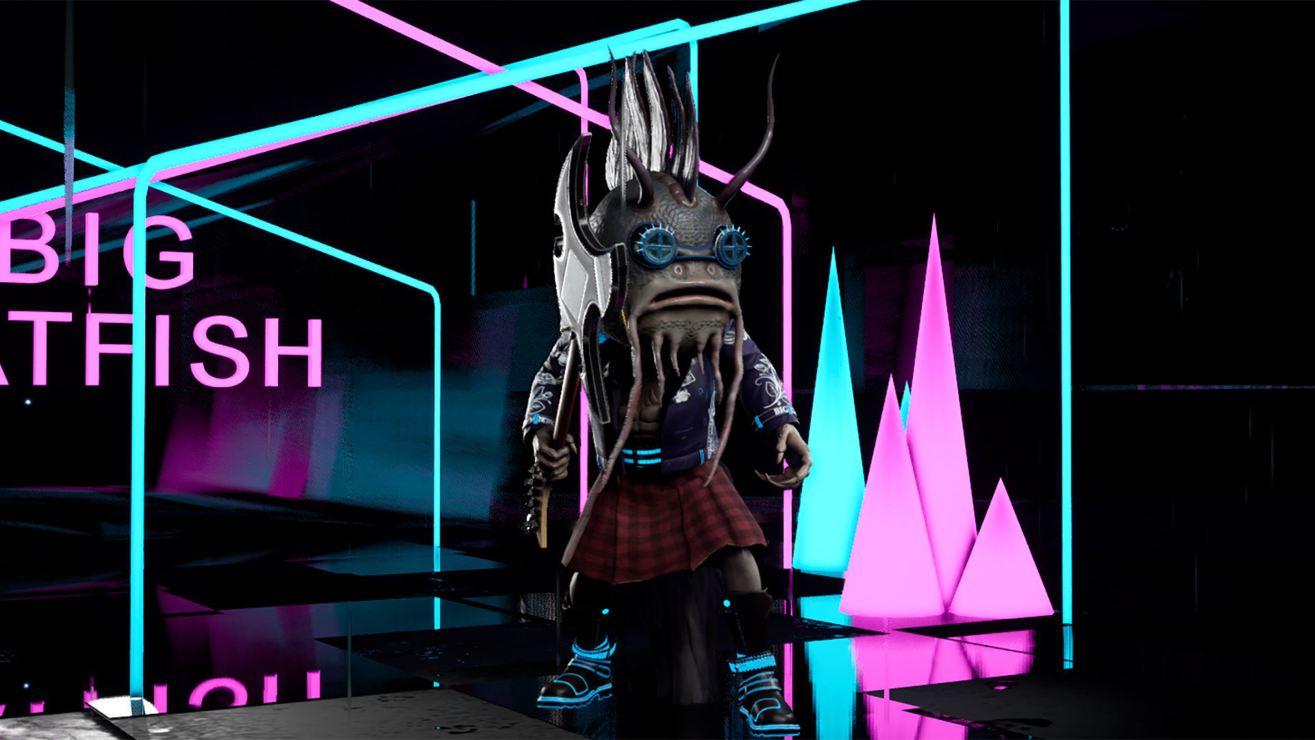 Big Catfish Low-poly 3D model_24