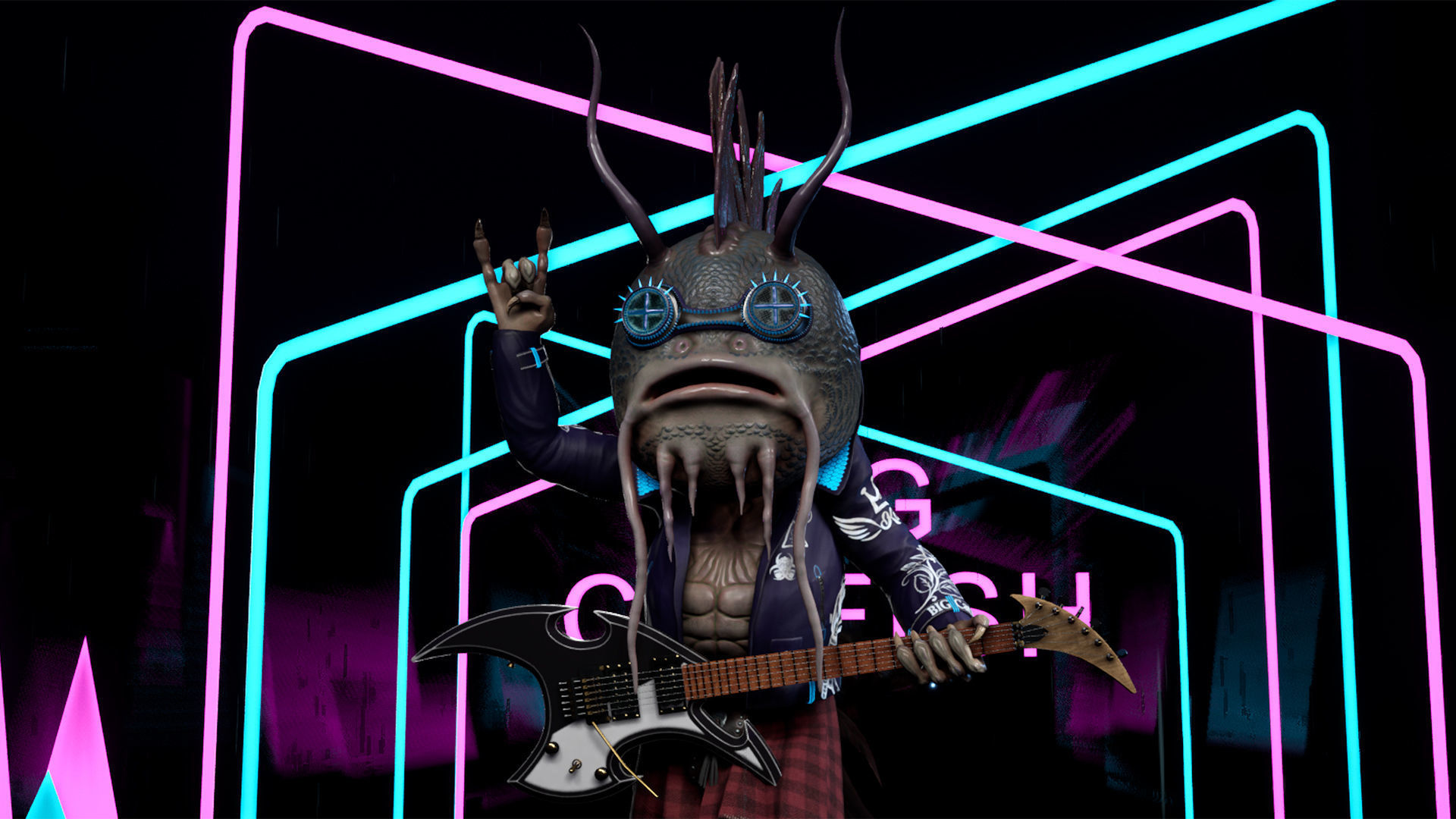 Big Catfish Low-poly 3D model_5