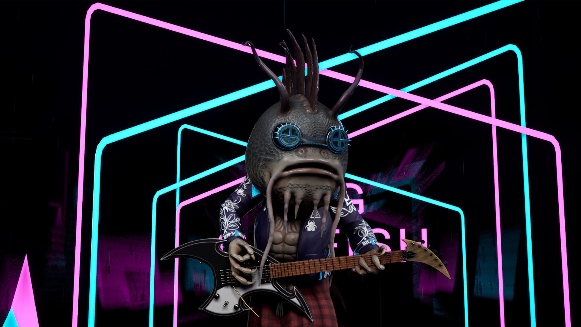 Big Catfish Low-poly 3D model_12