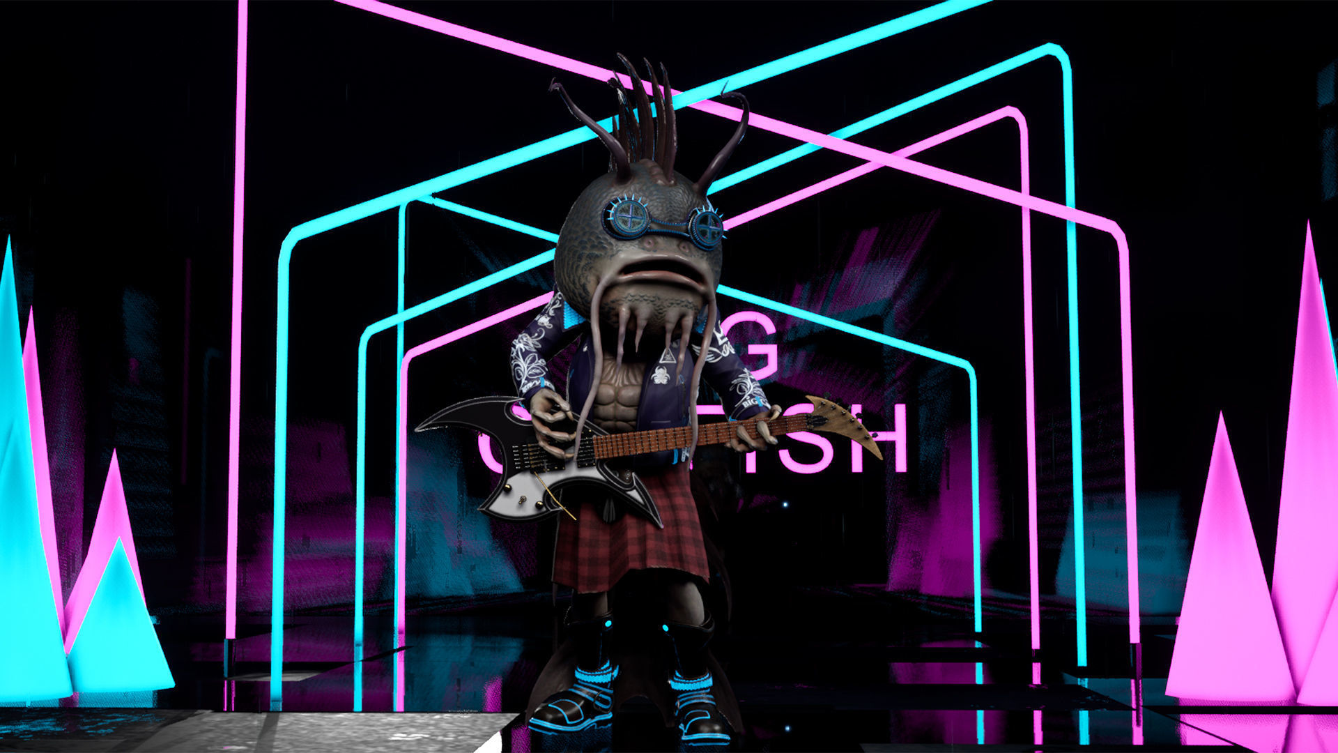 Big Catfish Low-poly 3D model_9