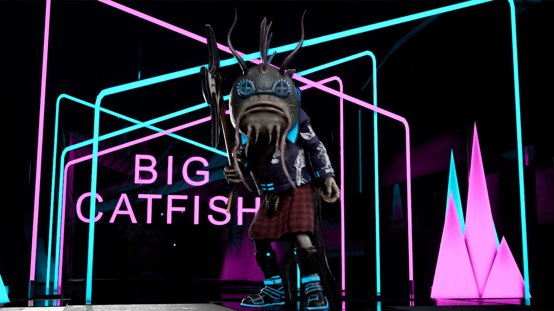 Big Catfish Low-poly 3D model_20