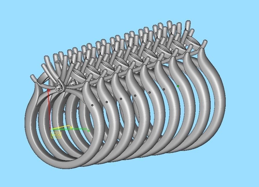 Engagement Ring Unique Design Solitaire Ring 3dmodel 3D print model_15
