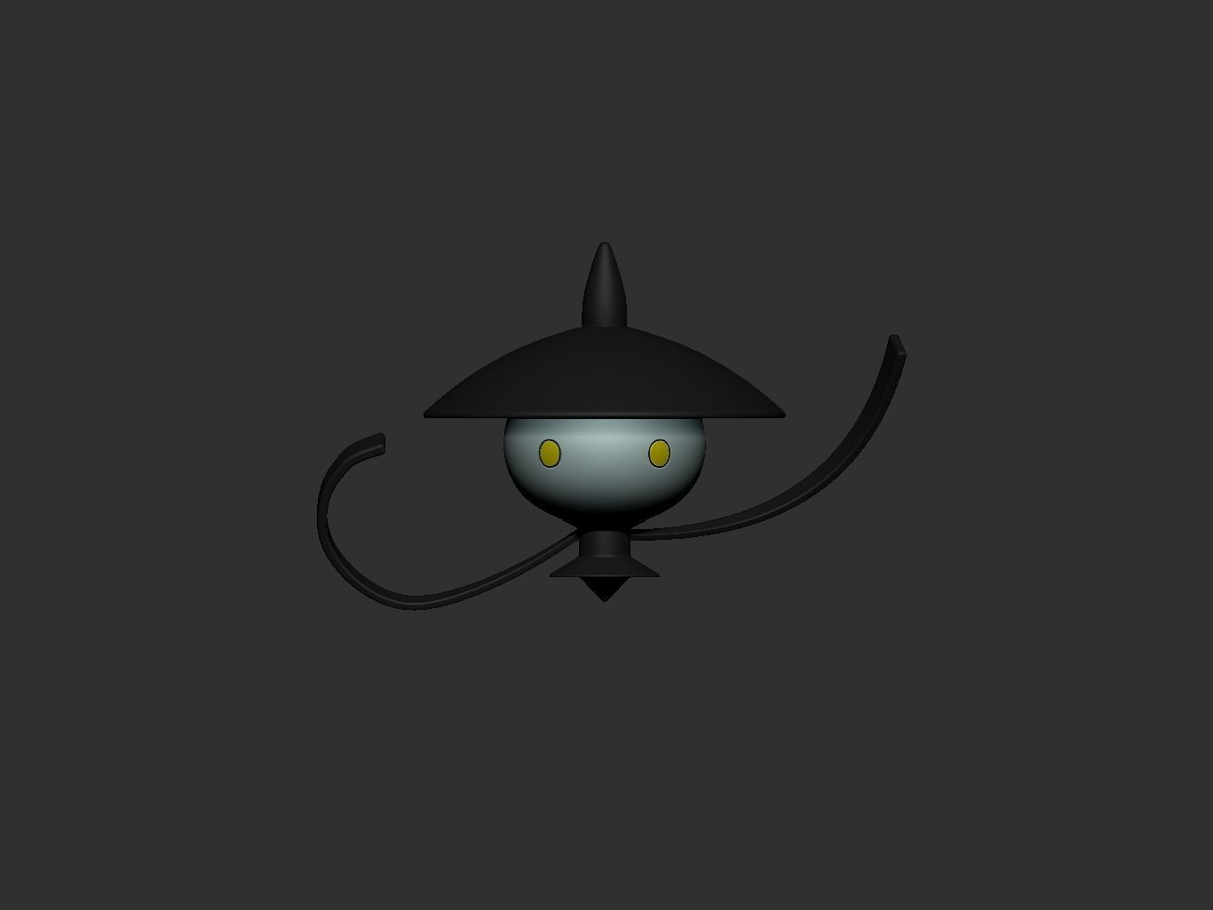 pokemon lampent 3D print model_1