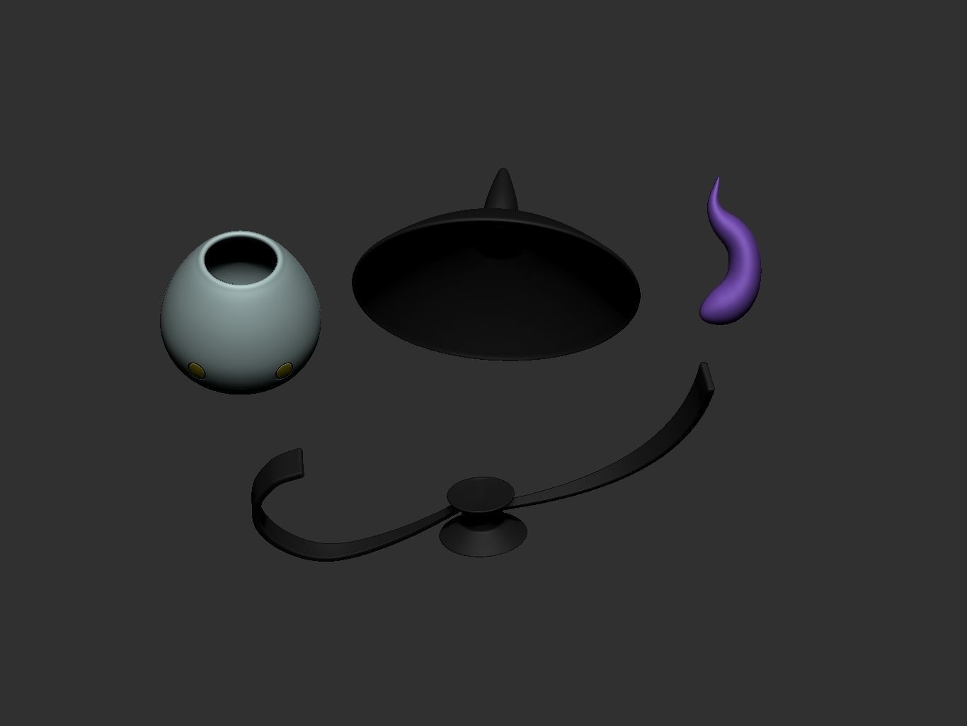 pokemon lampent 3D print model_3