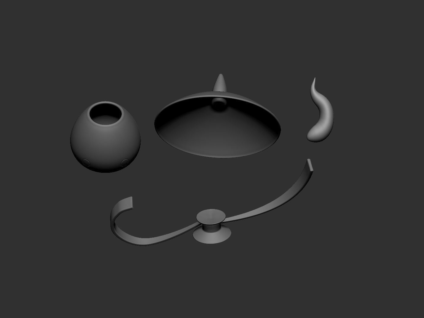 pokemon lampent 3D print model_4