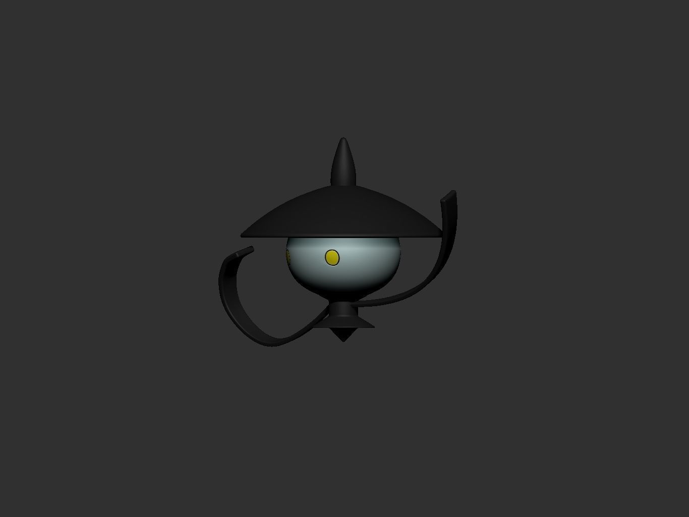 pokemon lampent 3D print model_5