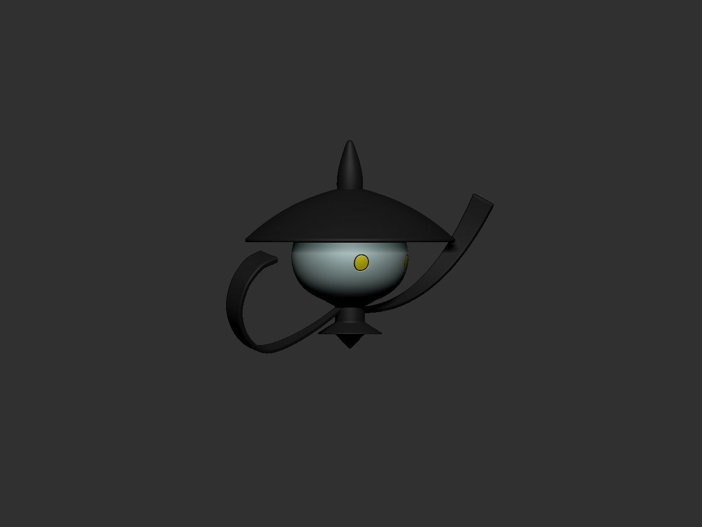 pokemon lampent 3D print model_11