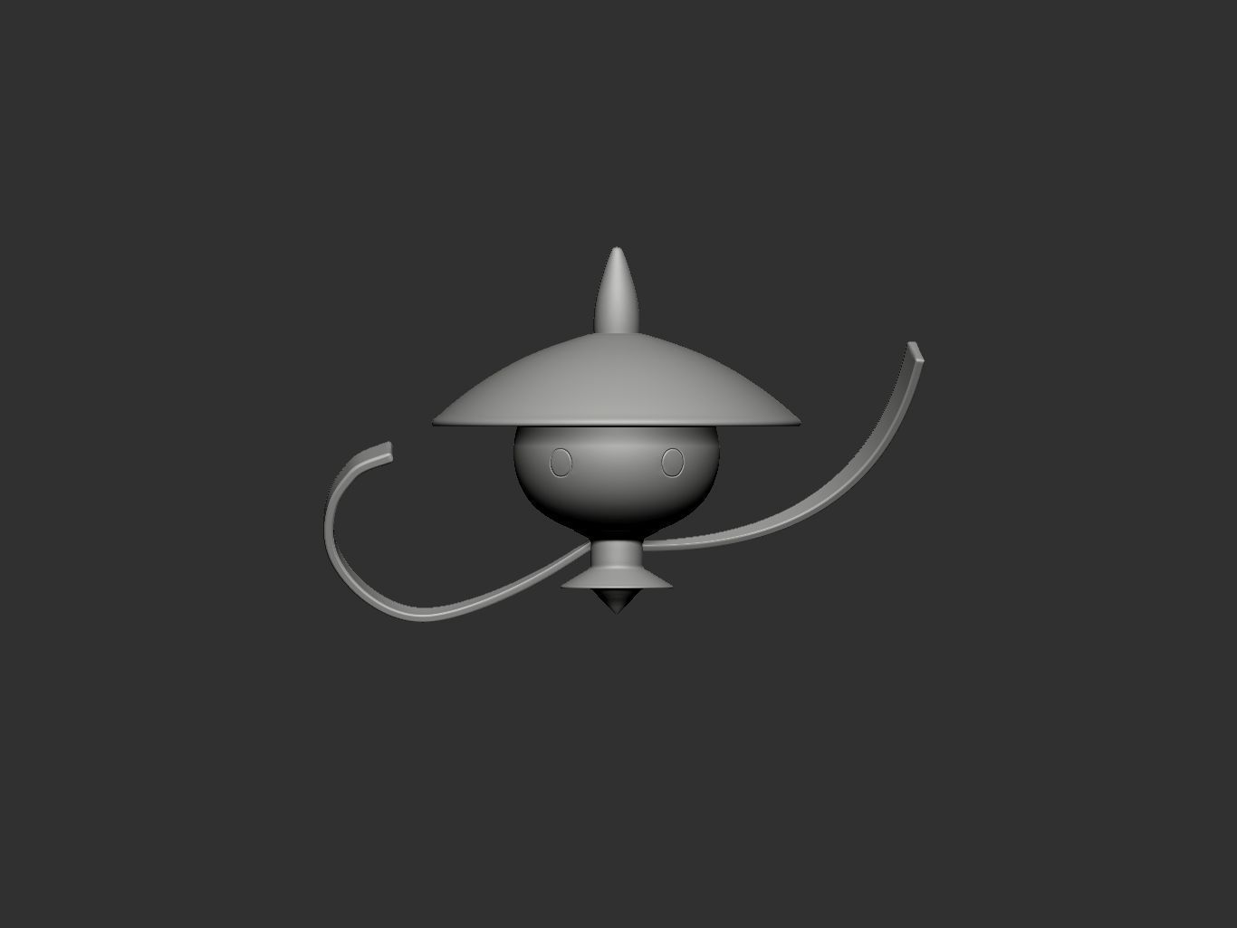 pokemon lampent 3D print model_2