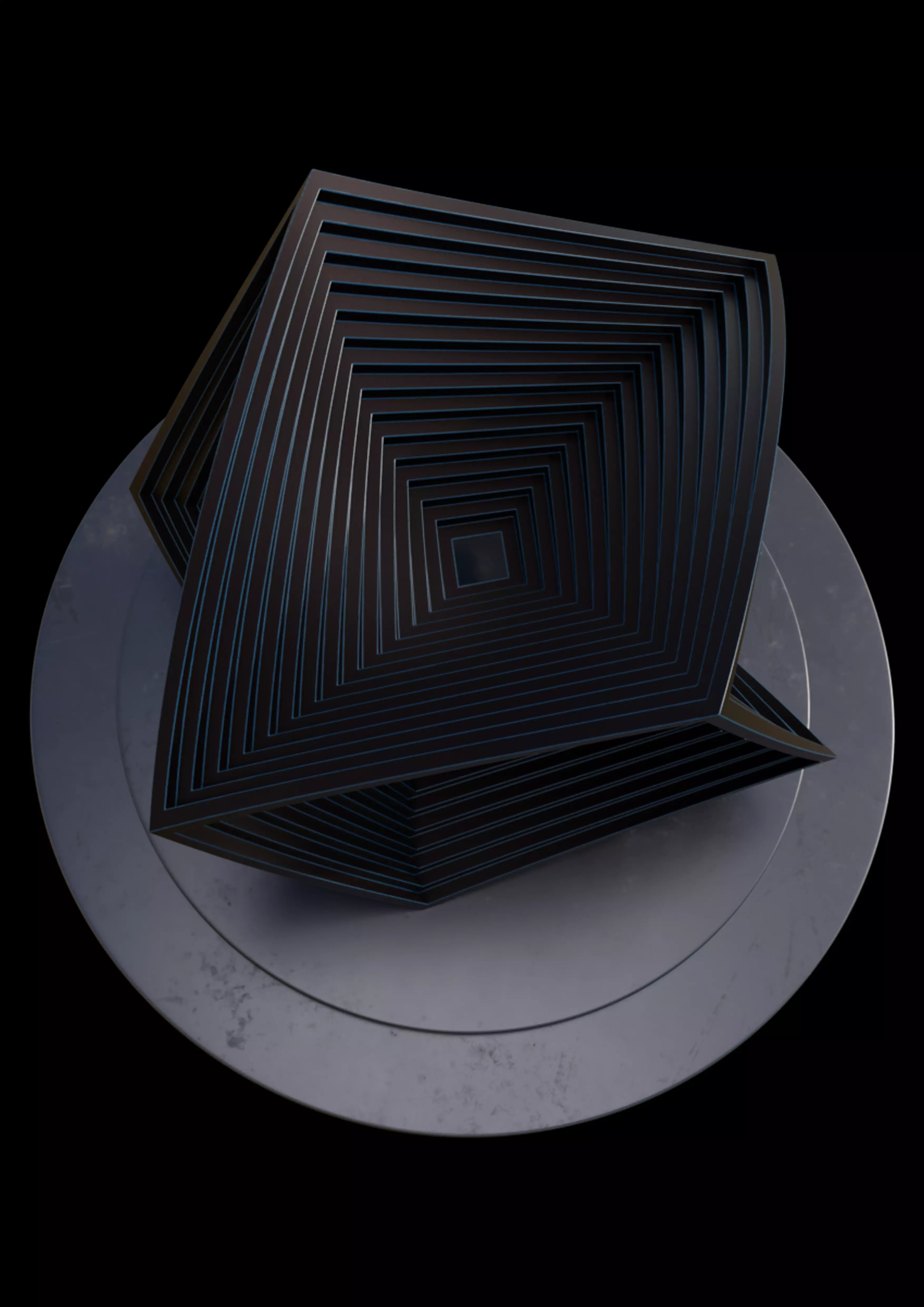 cubezone sculpture 3D model_0