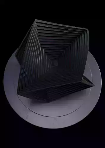 cubezone sculpture 3D model