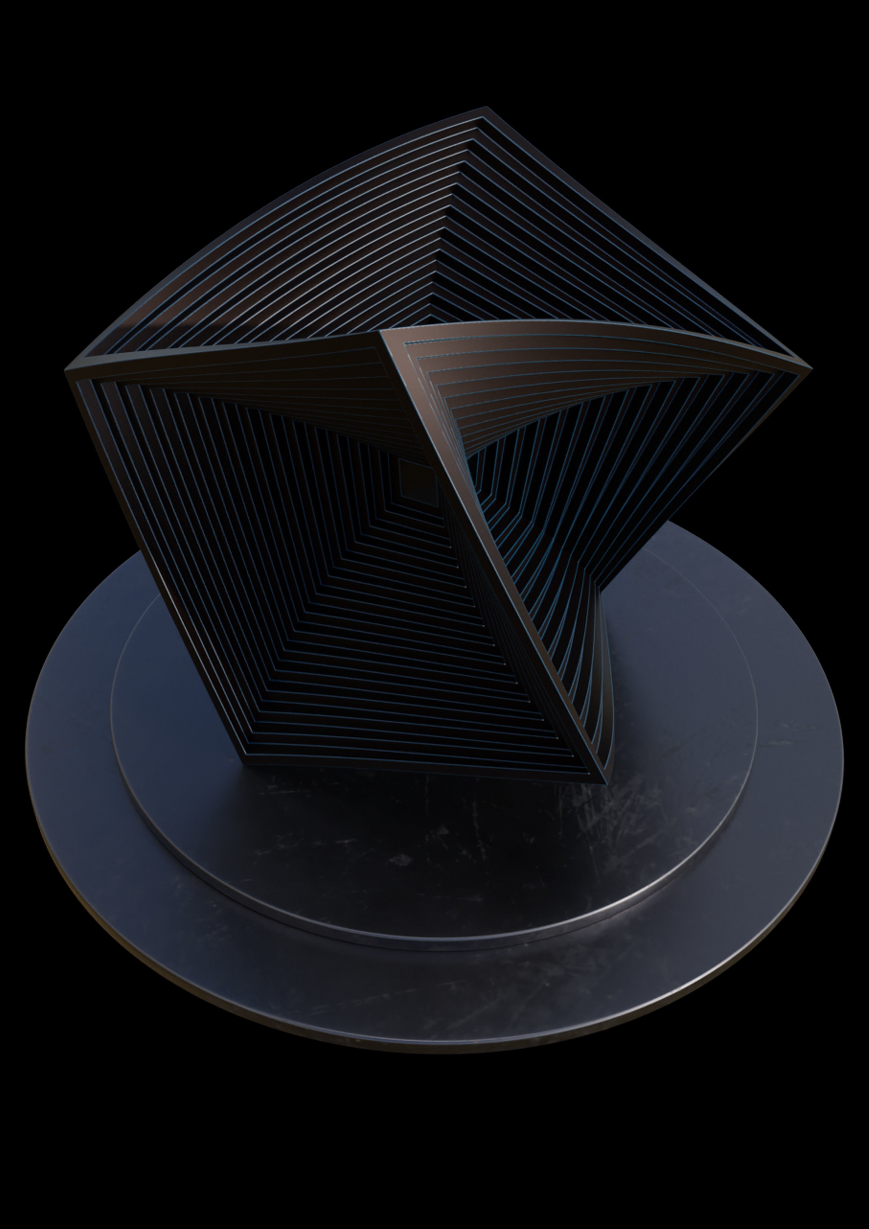cubezone sculpture 3D model_1