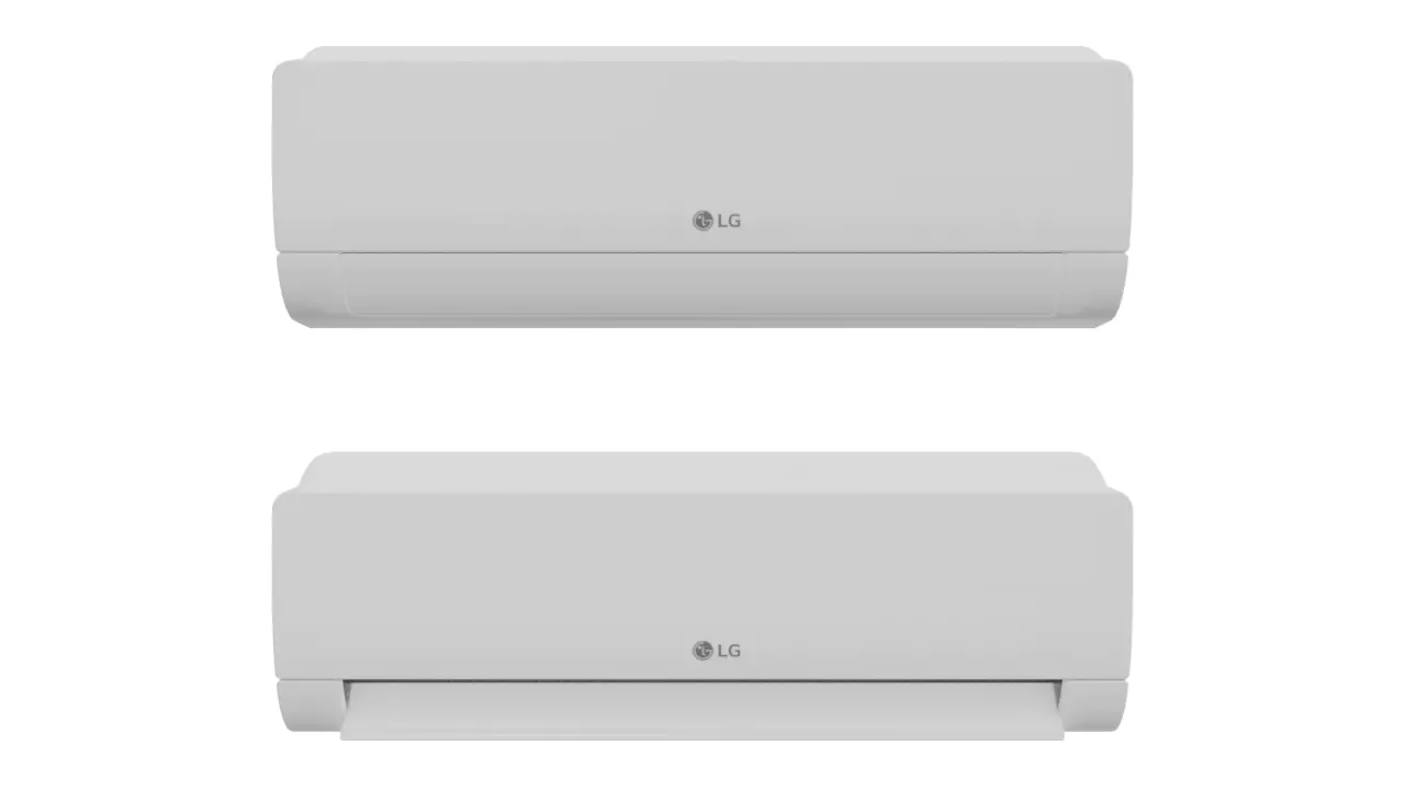 Air Conditioner LG PS-Q19RNZE Low-poly 3D model_0