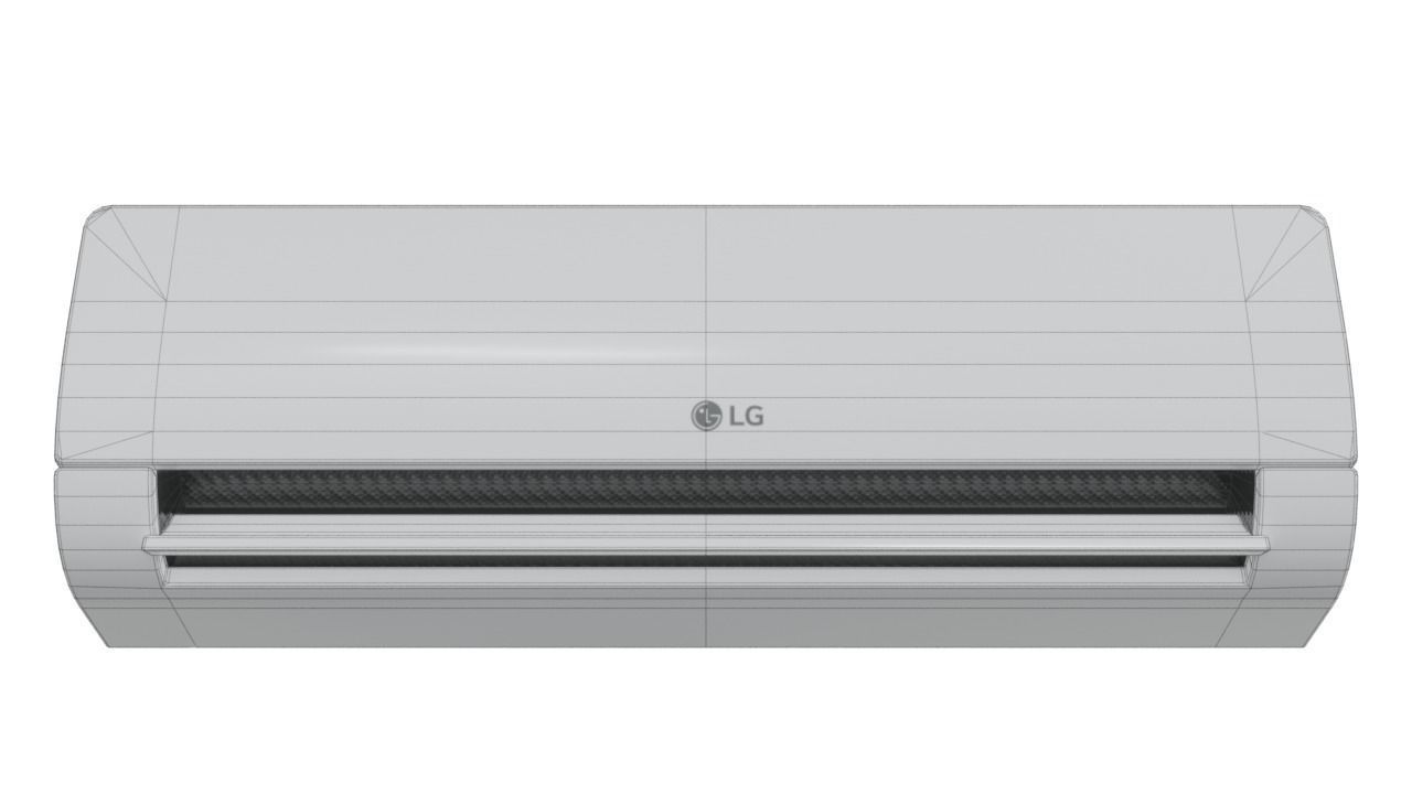 Air Conditioner LG PS-Q19RNZE Low-poly 3D model_8