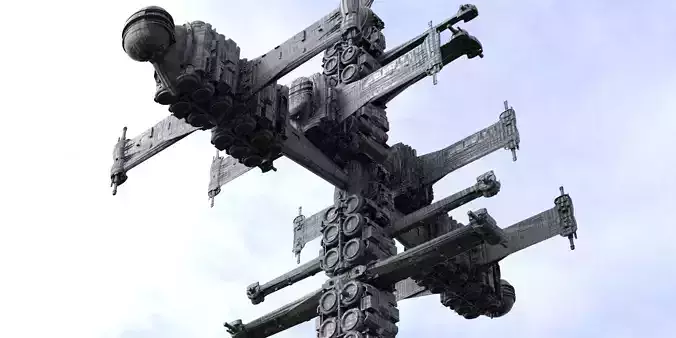 Alien satellite 2  3D model