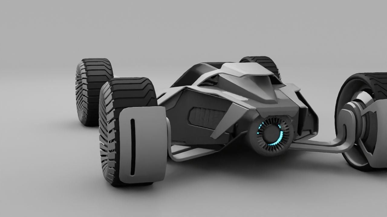 sci-fi vehicle  3D model_5