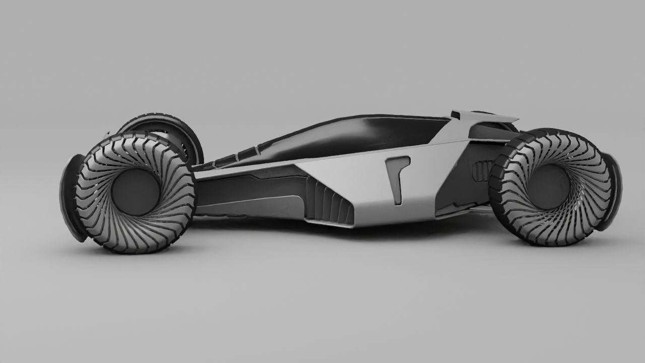 sci-fi vehicle  3D model_1